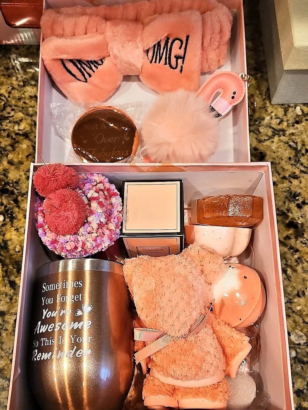 Pink Gift Set with Tumbler NWT